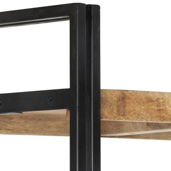 vidaXL Boekenkast met 5 schappen 140x30x180 cm massief mangohout
