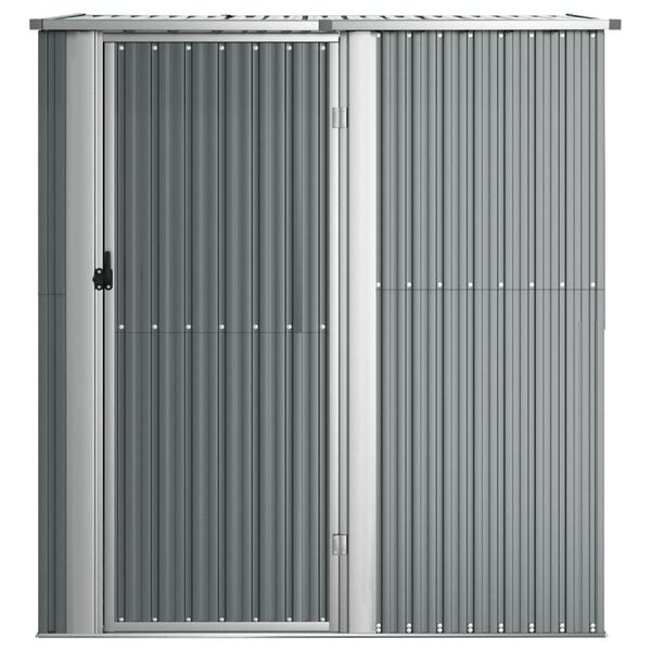 vidaXL Tuinschuur 180,5x97x209,5 cm gegalvaniseerd staal grijs