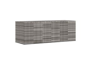 vidaXL Tuinbox Polyetheen Rattan Grijs 291x100,5x104 cm - 35% Korting
