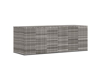 vidaXL Tuinbox 291x100,5x104 cm polyetheen rattan grijs