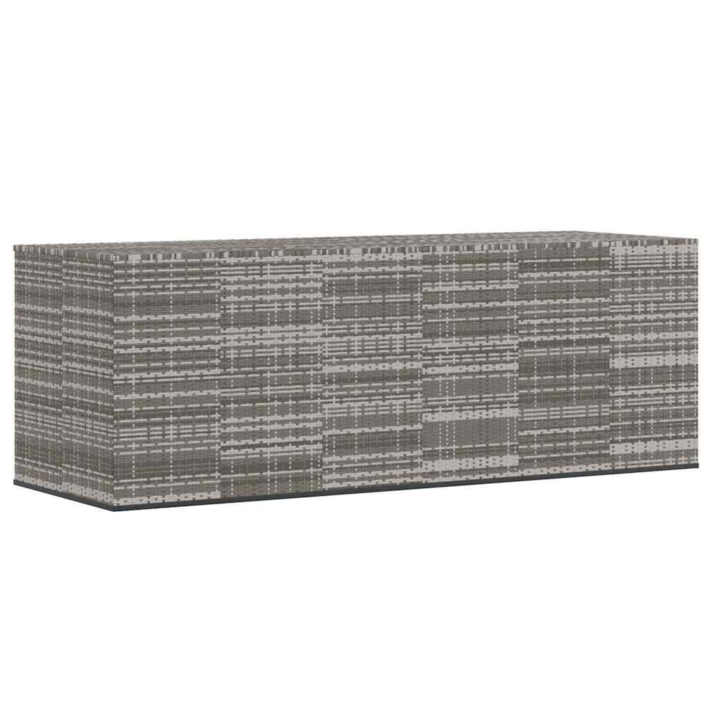 vidaXL Tuinbox 291x100,5x104 cm polyetheen rattan grijs