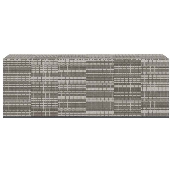 vidaXL Tuinbox 291x100,5x104 cm polyetheen rattan grijs