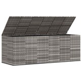vidaXL Tuinbox 291x100,5x104 cm polyetheen rattan grijs