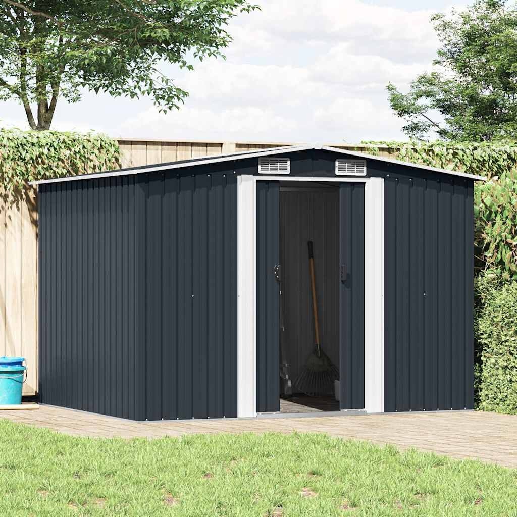 vidaXL Tuinberging 257x205x178 cm staal antraciet