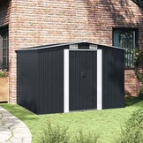 vidaXL Tuinberging 257x205x178 cm staal antraciet
