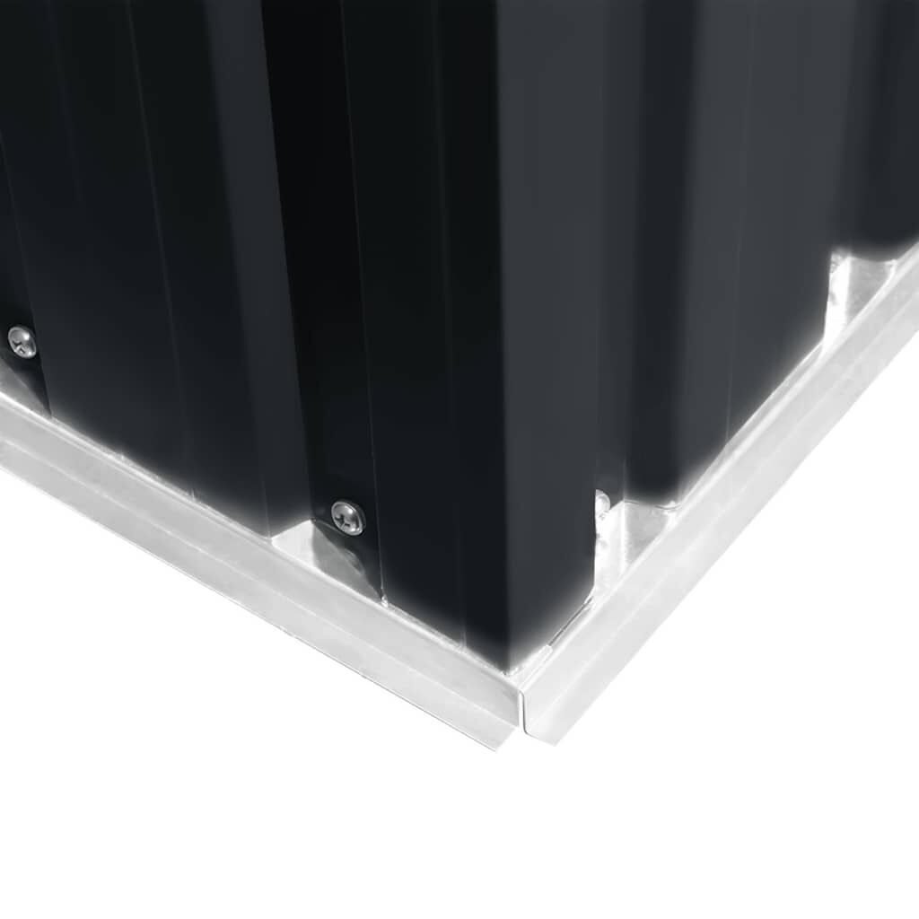 vidaXL Tuinberging 257x205x178 cm staal antraciet
