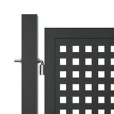 vidaXL Poort 400x125 cm staal antracietkleurig