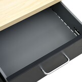 vidaXL Werkbank 160x60x85 cm staal zwart