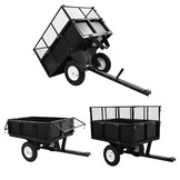 vidaXL Kiepwagen voor zitmaaiers 300 kg
