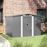 vidaXL Tuinberging 257x205x178 cm metaal grijs