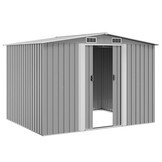 vidaXL Tuinberging 257x205x178 cm metaal grijs
