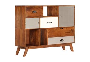 Dressoir Massief Acaciahout - 115x35x86 cm - 35% Korting