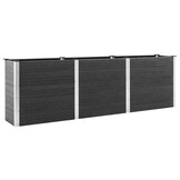 vidaXL Plantenbak verhoogd 300x50x91 cm HKC grijs