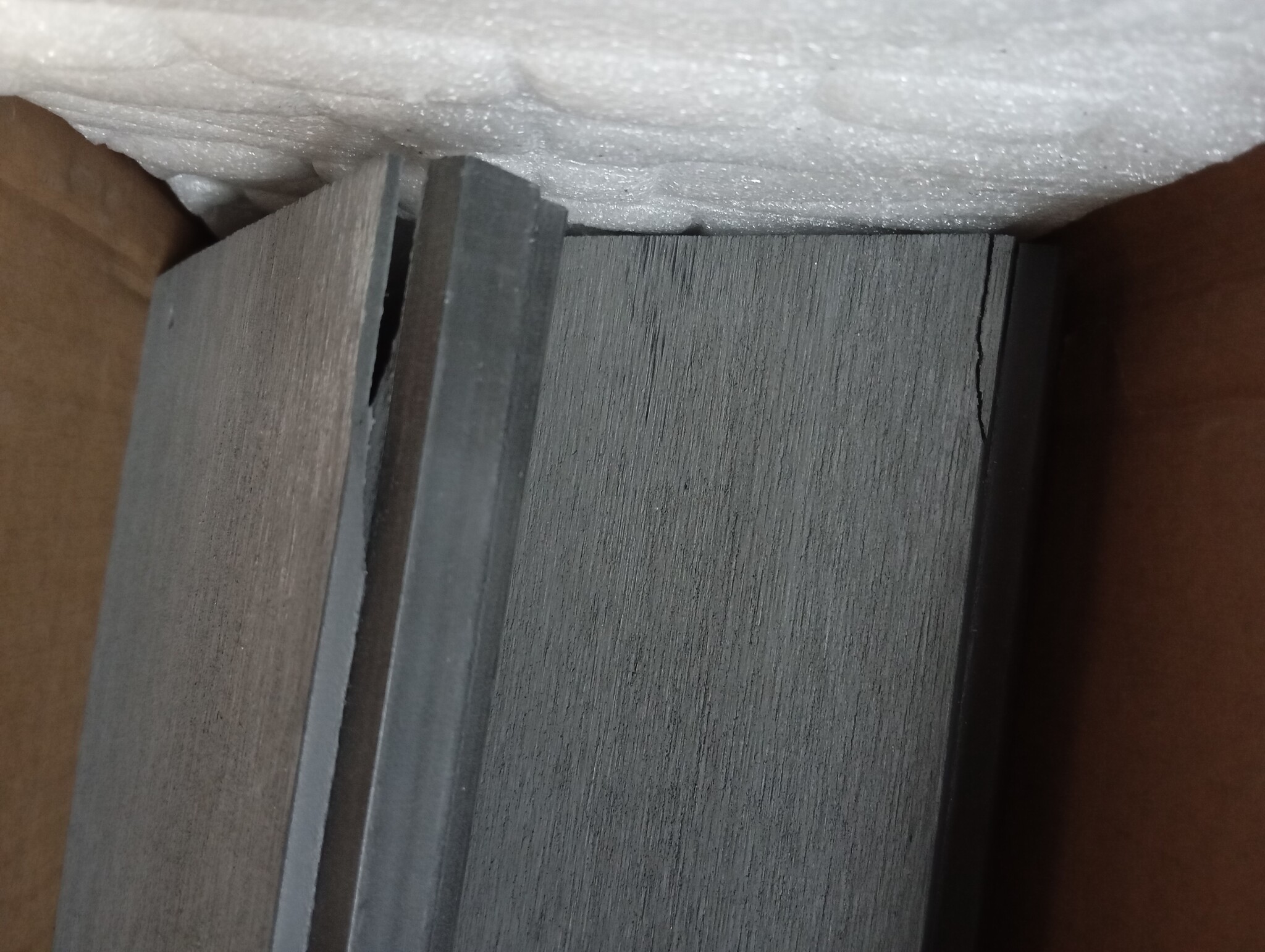vidaXL Plantenbak verhoogd 300x50x91 cm HKC grijs