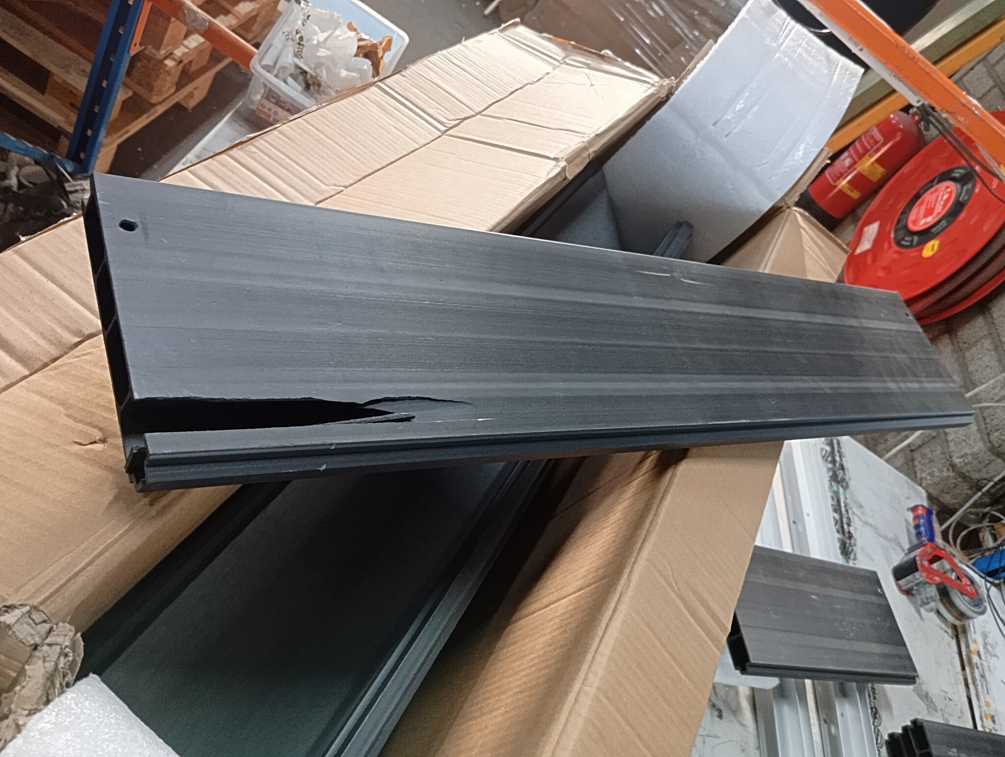 vidaXL Plantenbak verhoogd 300x50x91 cm HKC grijs