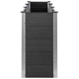 vidaXL Plantenbak verhoogd 300x50x91 cm HKC grijs