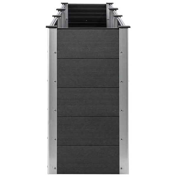 vidaXL Plantenbak verhoogd 300x50x91 cm HKC grijs