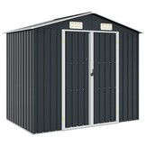 vidaXL Tuinschuur 205x129x183 cm gegalvaniseerd staal antraciet