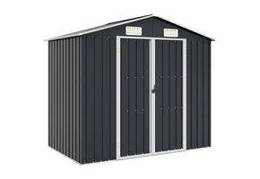 VidaXL Tuinschuur Staal Antraciet - 205x129x183 cm - 35% Korting