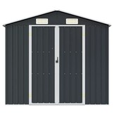 vidaXL Tuinschuur 205x129x183 cm gegalvaniseerd staal antraciet