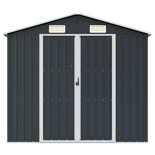 vidaXL Tuinschuur 205x129x183 cm gegalvaniseerd staal antraciet