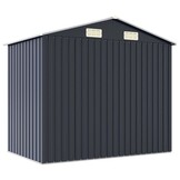 vidaXL Tuinschuur 205x129x183 cm gegalvaniseerd staal antraciet