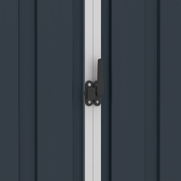 vidaXL Tuinschuur 205x129x183 cm gegalvaniseerd staal antraciet