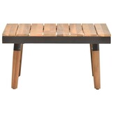 vidaXL 4-delige Loungeset met kussens massief acaciahout