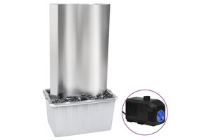 vidaXL Tuinfontein RVS 60cm Zilver - 55% Korting!