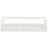 vidaXL Bedbankframe uittrekbaar grenenhout wit 90x200 cm