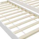 vidaXL Bedbankframe uittrekbaar grenenhout wit 90x200 cm