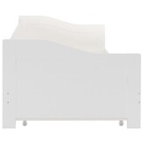 vidaXL Bedbankframe uittrekbaar grenenhout wit 90x200 cm