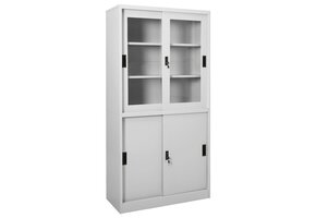 vidaXL Kantoorkast Lichtgrijs - 60% Korting