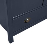 vidaXL Kledingkast Hill 2 deuren 89x50x170 cm massief grenenhout grijs