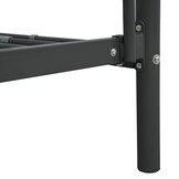 vidaXL Stapelbed metaal zwart 90x200 cm