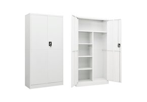 Lockerkast Staal Wit 90x40x180cm - 55% Korting
