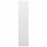 vidaXL Lockerkast 90x40x180 cm staal wit