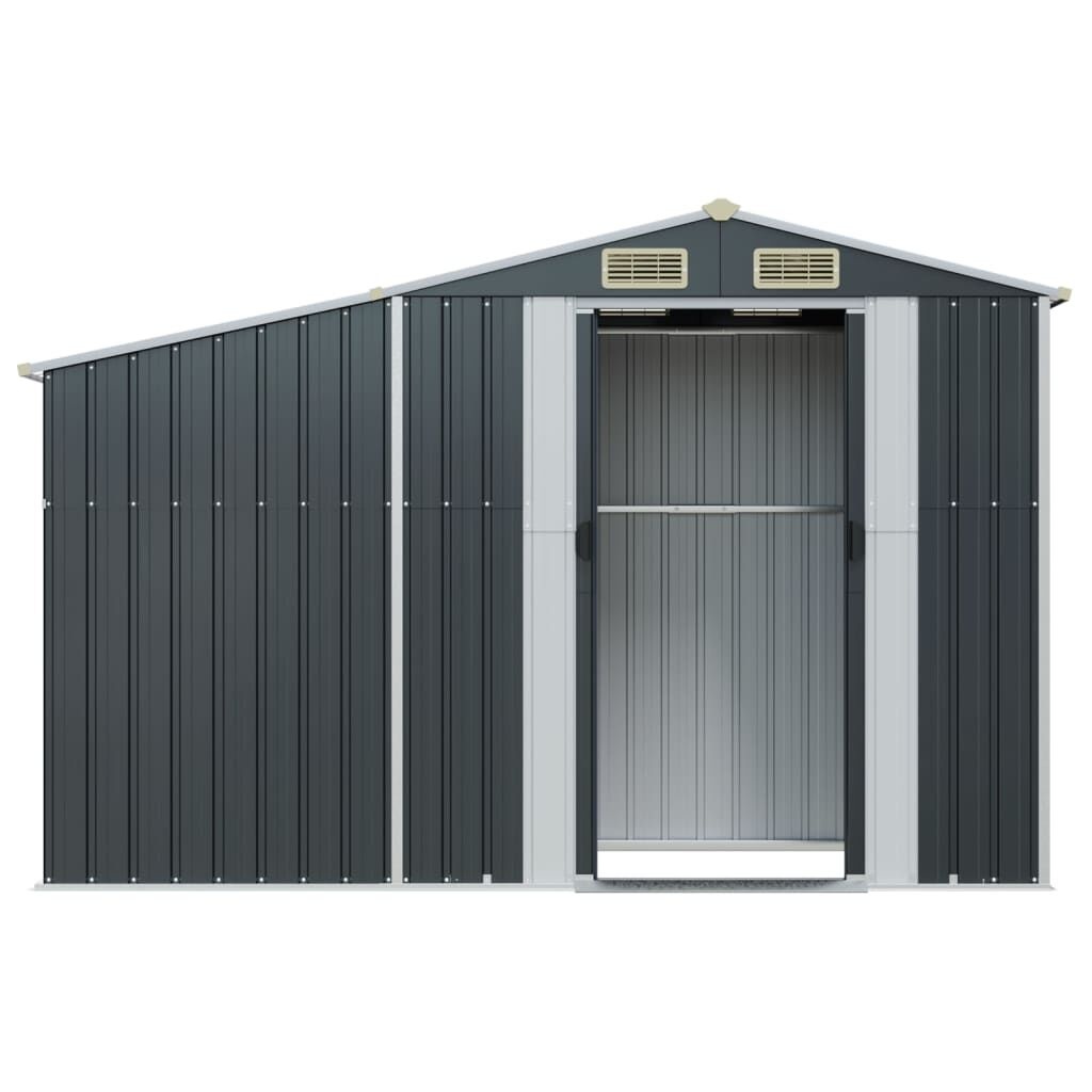 vidaXL Tuinschuur 277x93x179 cm gegalvaniseerd staal antracietkleur