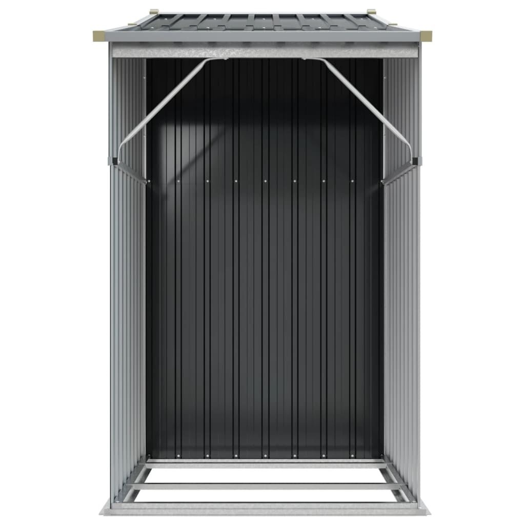 vidaXL Tuinschuur 277x93x179 cm gegalvaniseerd staal antracietkleur