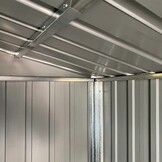 vidaXL Tuinschuur 277x93x179 cm gegalvaniseerd staal antracietkleur