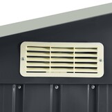 vidaXL Tuinschuur met rek 205x130x183 cm ijzer antraciet
