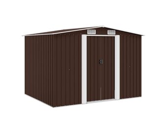 vidaXL Tuinberging 257x205x178 cm staal bruin