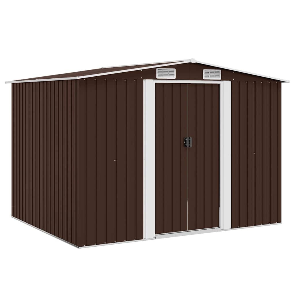 vidaXL Tuinberging 257x205x178 cm staal bruin