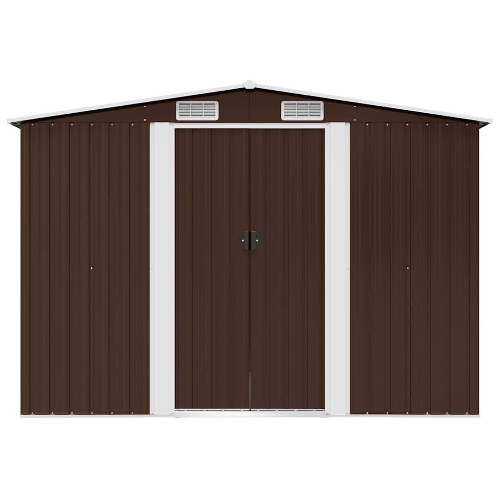 vidaXL Tuinberging 257x205x178 cm staal bruin