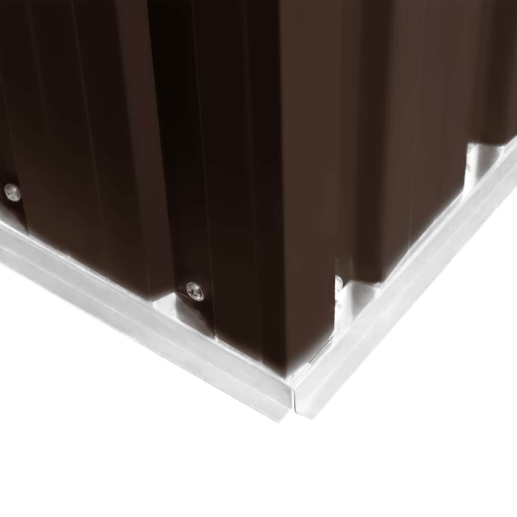 vidaXL Tuinberging 257x205x178 cm staal bruin