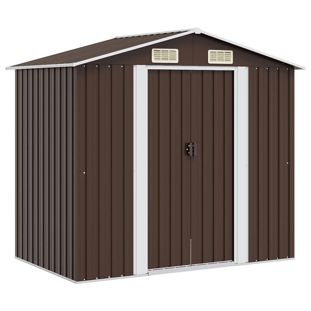 vidaXL Tuinberging 204x132x186 cm staal bruin