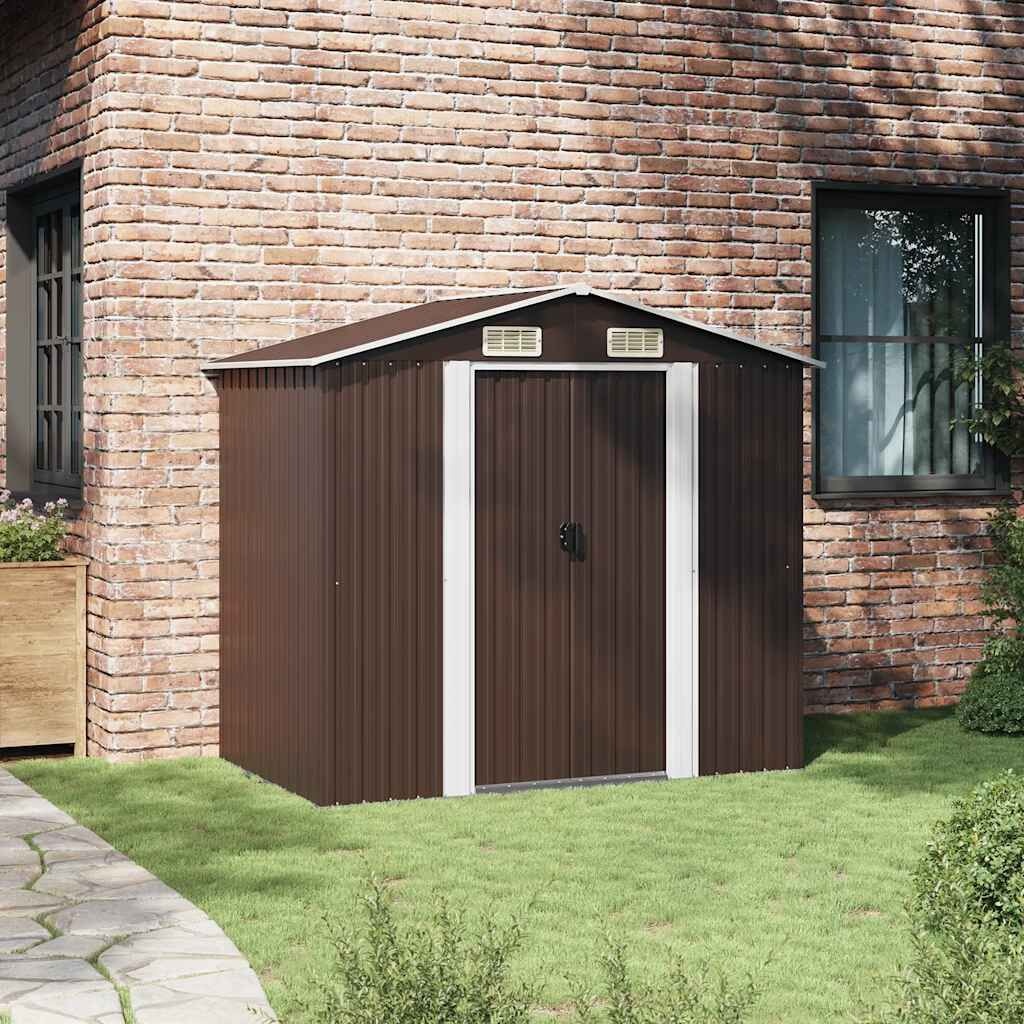 vidaXL Tuinberging 204x132x186 cm staal bruin
