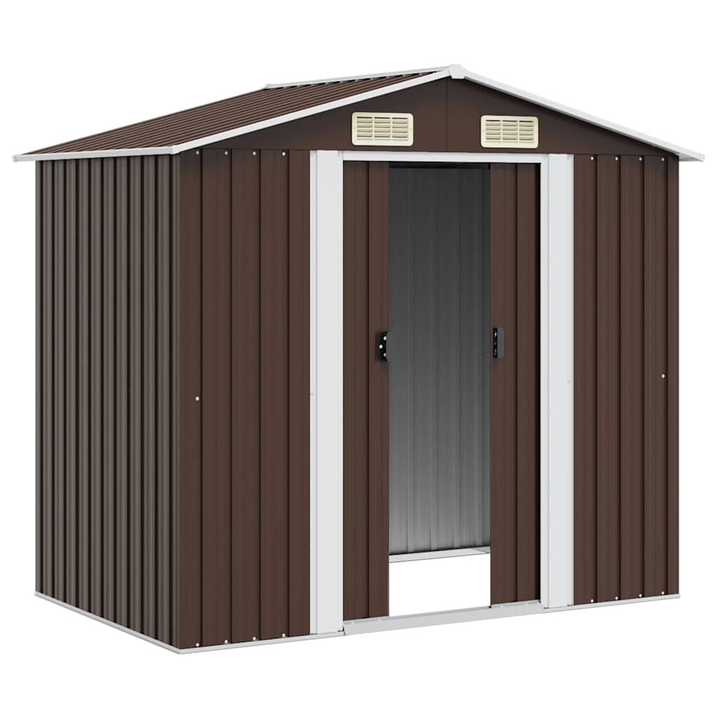 vidaXL Tuinberging 204x132x186 cm staal bruin