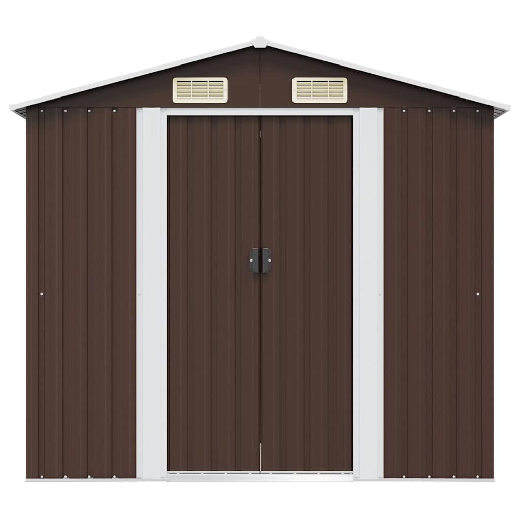 vidaXL Tuinberging 204x132x186 cm staal bruin