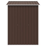 vidaXL Tuinberging 204x132x186 cm staal bruin